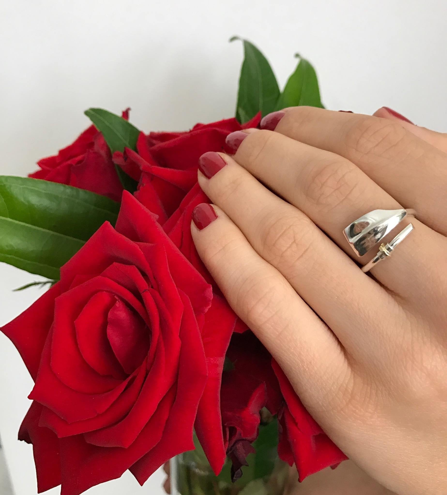 Rowing Cleaver Oar Ring - Strokeside Designs Rowing jewelry- Rowing Gifts Ideas- Rowing Coach Gifts