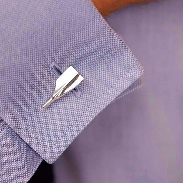 Rowing Cleaver Oar Cufflinks - Strokeside Designs Rowing jewelry- Rowing Gifts Ideas- Rowing Coach Gifts