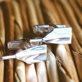 Rowing Cleaver Oar Cufflinks - Strokeside Designs Rowing jewelry- Rowing Gifts Ideas- Rowing Coach Gifts
