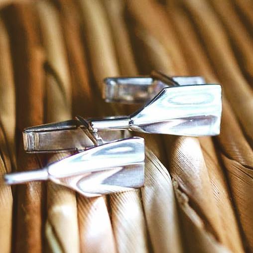 Rowing Cleaver Oar Cufflinks - Strokeside Designs Rowing jewelry- Rowing Gifts Ideas- Rowing Coach Gifts