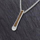Skiing Oakwood Pendant