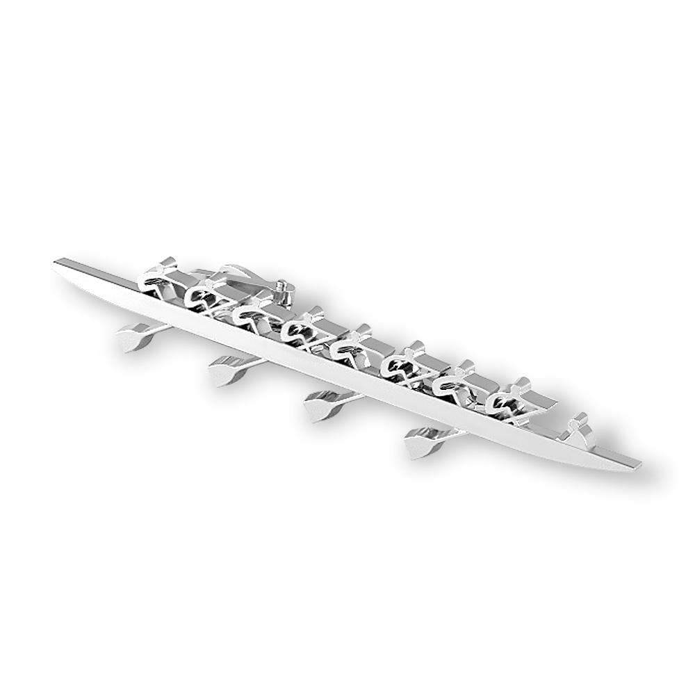 Rowing Eight Tie Tack - Strokeside Designs Rowing jewelry- Rowing Gifts Ideas- Rowing Coach Gifts