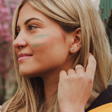 Lacrosse Player Stud Earrings