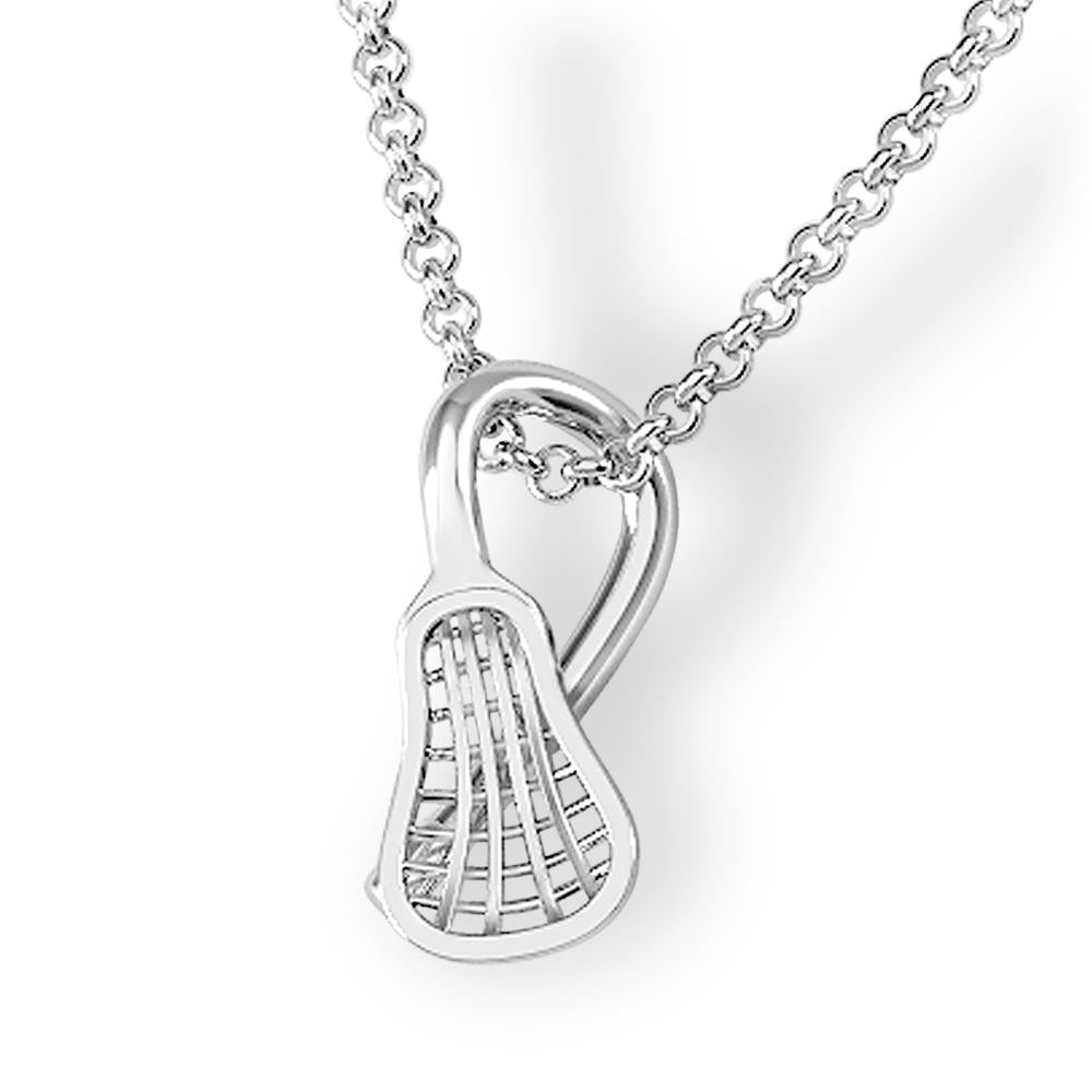 Offensive lacrosse stick head pendant lacrosse jewelry- Lacrosse stick pendant