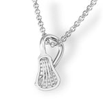 Offensive lacrosse stick head pendant lacrosse jewelry- Lacrosse stick pendant