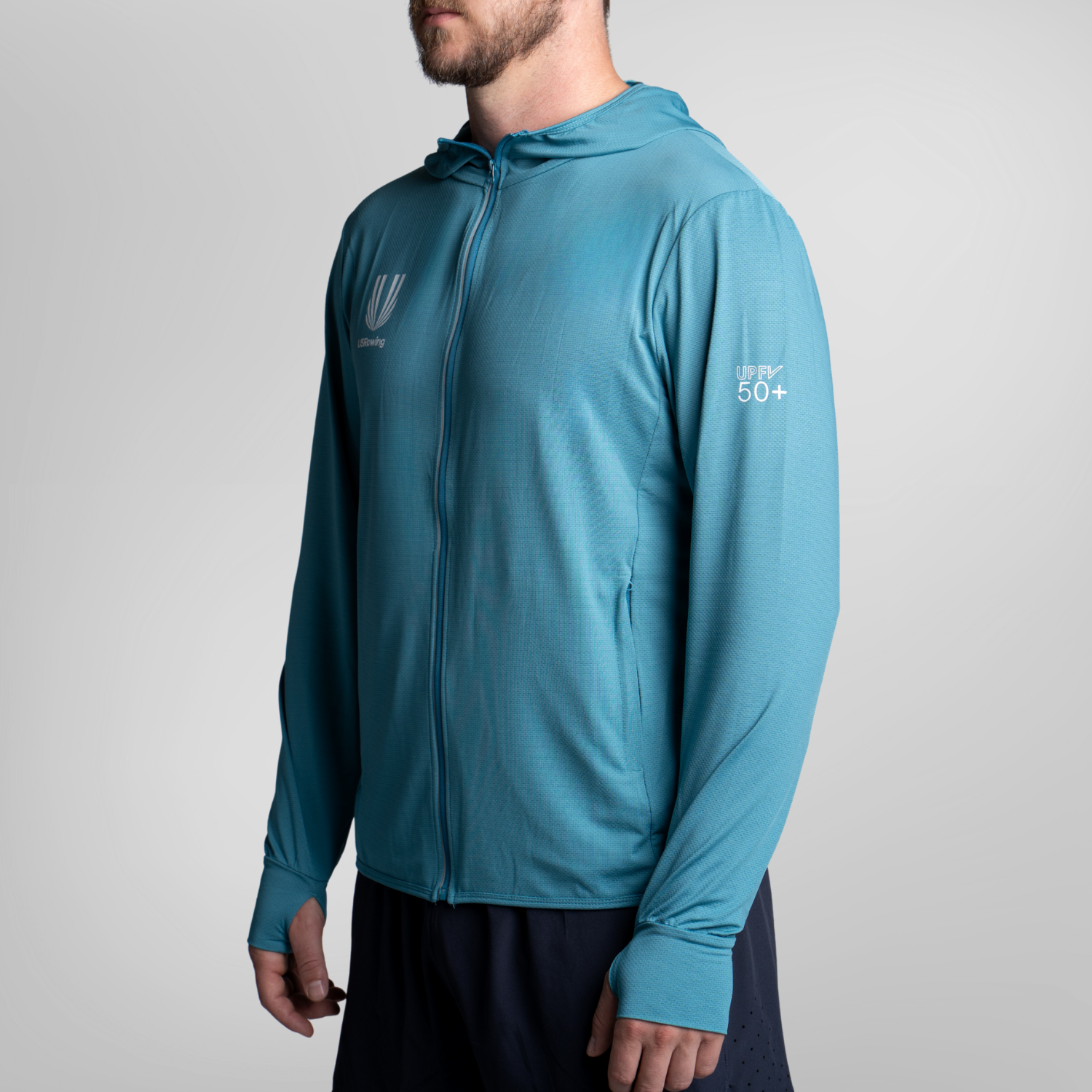 UPF 50+ Hoodie Full-Zip USRowing