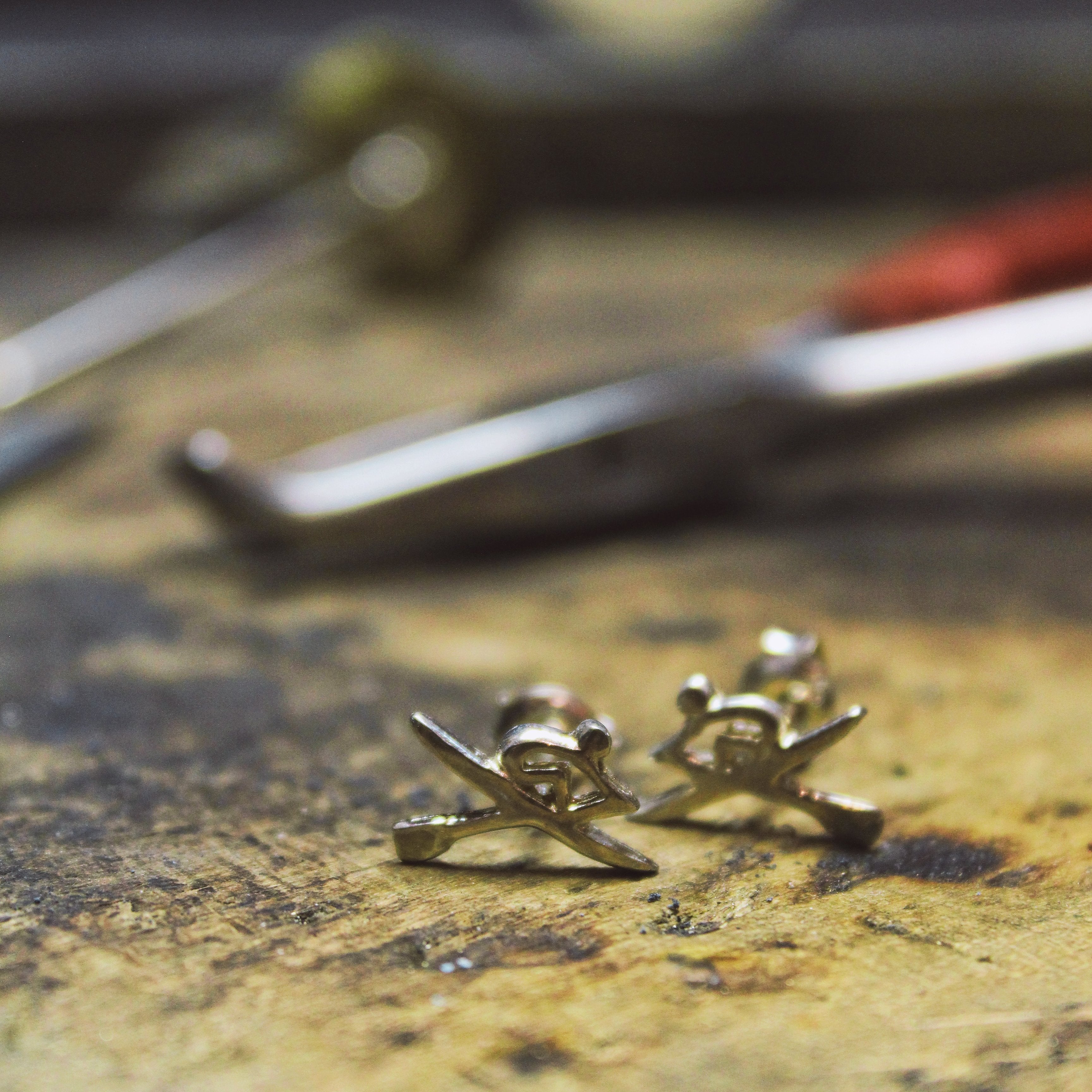 Rowing Oarsman Stud Earrings - Strokeside Designs Rowing jewelry- Rowing Gifts Ideas- Rowing Coach Gifts