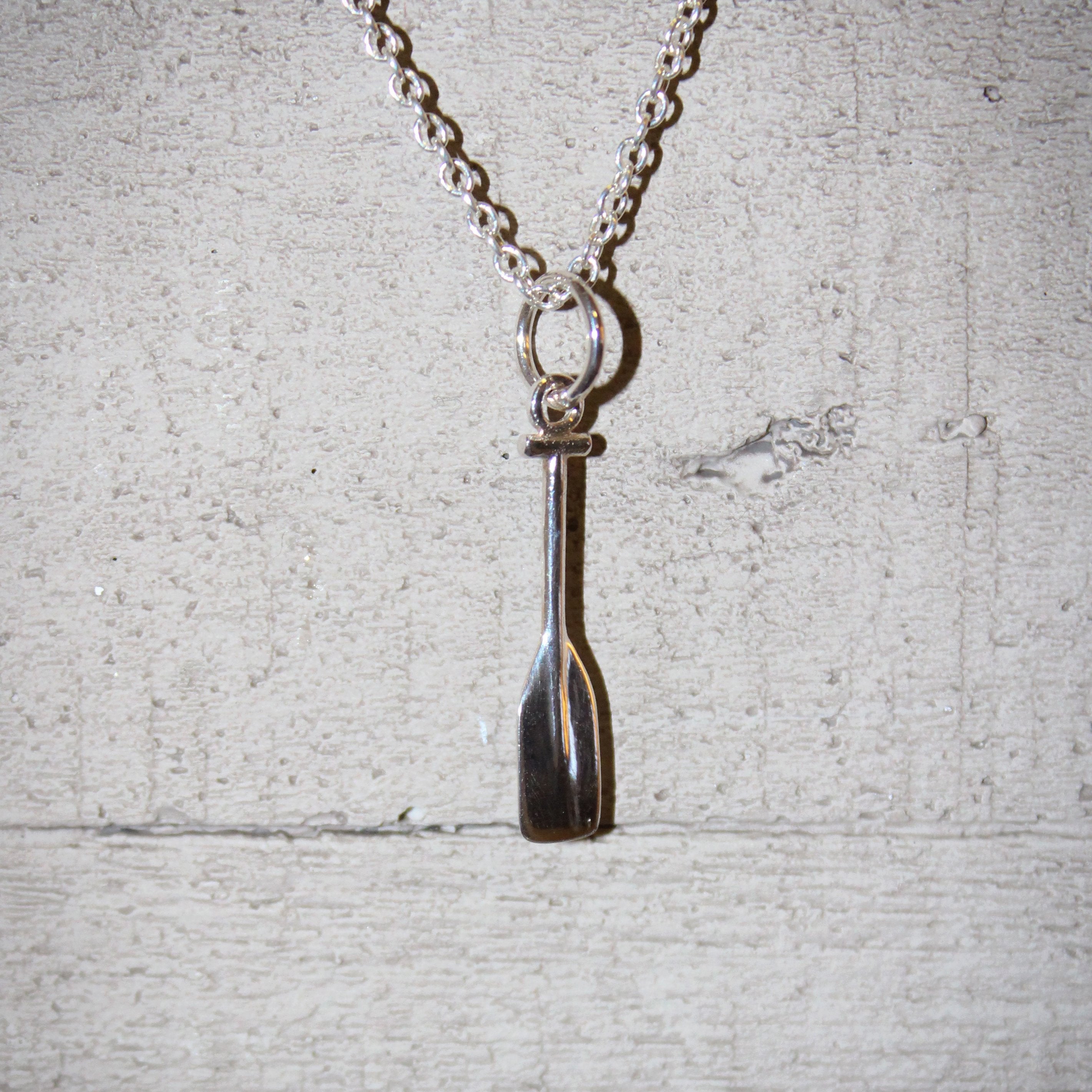 canoe paddle pendant - canoe jewelry 925 canoe gifts 