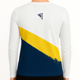 TCRC Men's Base Layer Long Sleeve UPF50+ Yellow/Navy