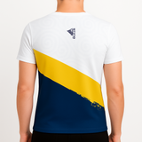 TCRC Men's Base Layer Short Sleeve UPF50+ Yellow/Navy