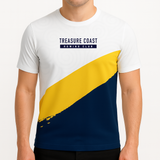 TCRC Men's Base Layer Short Sleeve UPF50+ Yellow/Navy