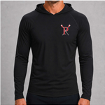 Pacific Rowing Unisex UPF50+ Performance Hoodie - Black - front