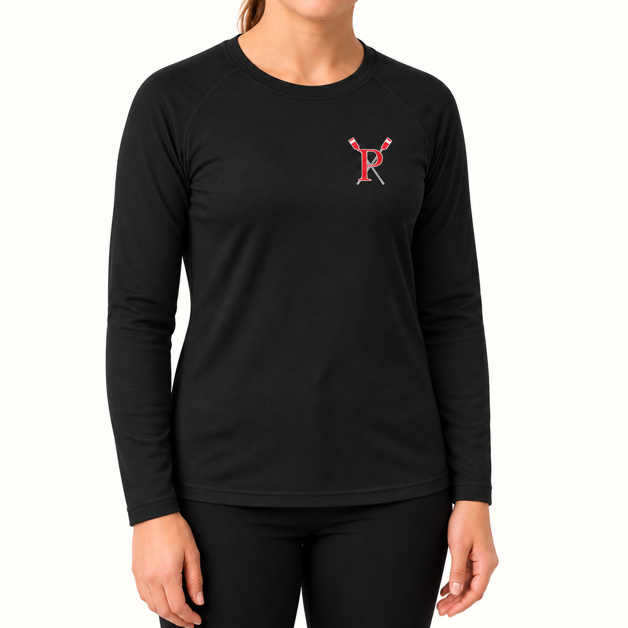 Pacific Rowing Women's Base Layer Long Sleeve UPF50+ - Black - front