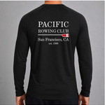 Pacific Rowing Men's Base Layer Long Sleeve UPF50+ - Black - back
