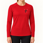 Pacific Rowing Women's Base Layer Long Sleeve UPF50+ - Red - front
