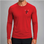 Pacific Rowing Men's Base Layer Long Sleeve UPF50+ - Red - front