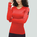 Pacific Rowing Women's Knitted Long Sleeve - Red - front