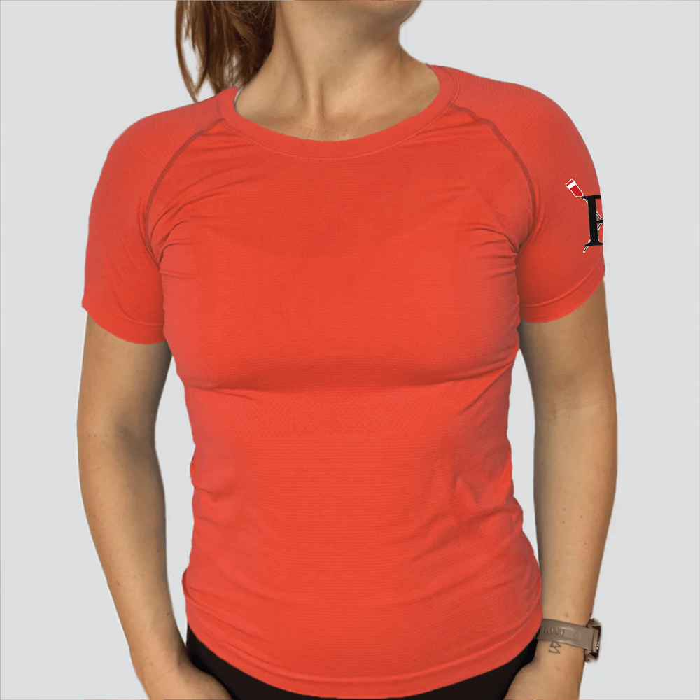 Pacific Rowing Women's Knitted Short Sleeve - Red - front