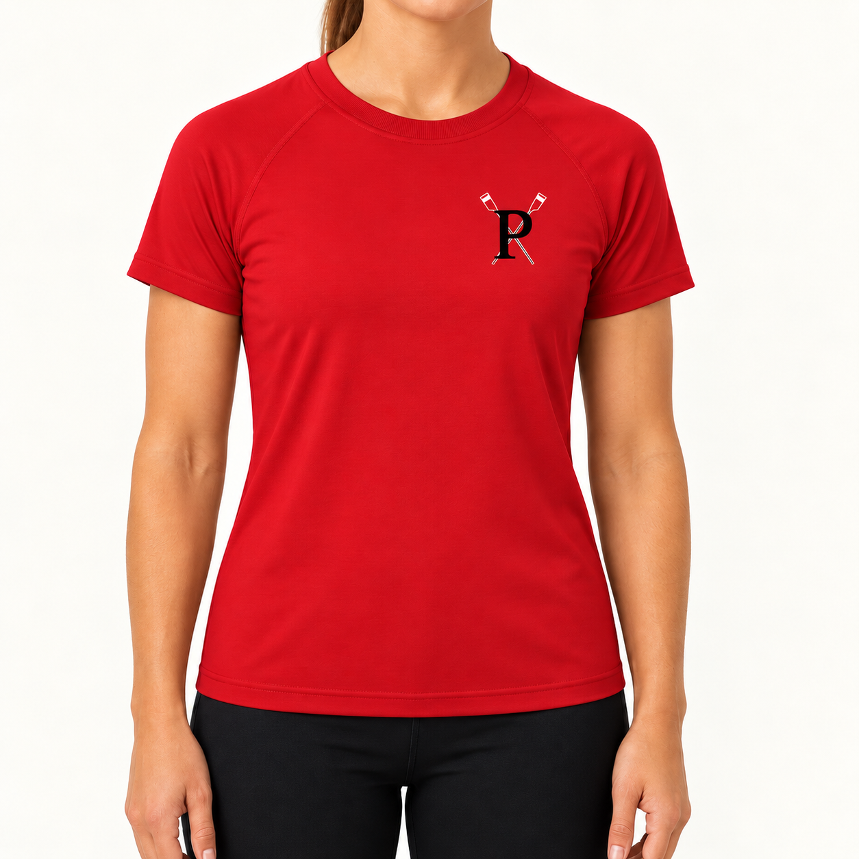 Pacific Rowing Women's Base Layer Short Sleeve UPF50+ - Red - front