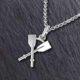 Rowing Crossed Oars Pendant