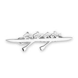 Rowing Four Tie Tack - Strokeside Designs Rowing jewelry- Rowing Gifts Ideas- Rowing Coach Gifts