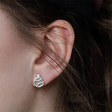 Tennis Minimalist Stud Earrings