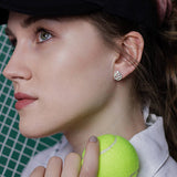 Tennis Minimalist Stud Earrings