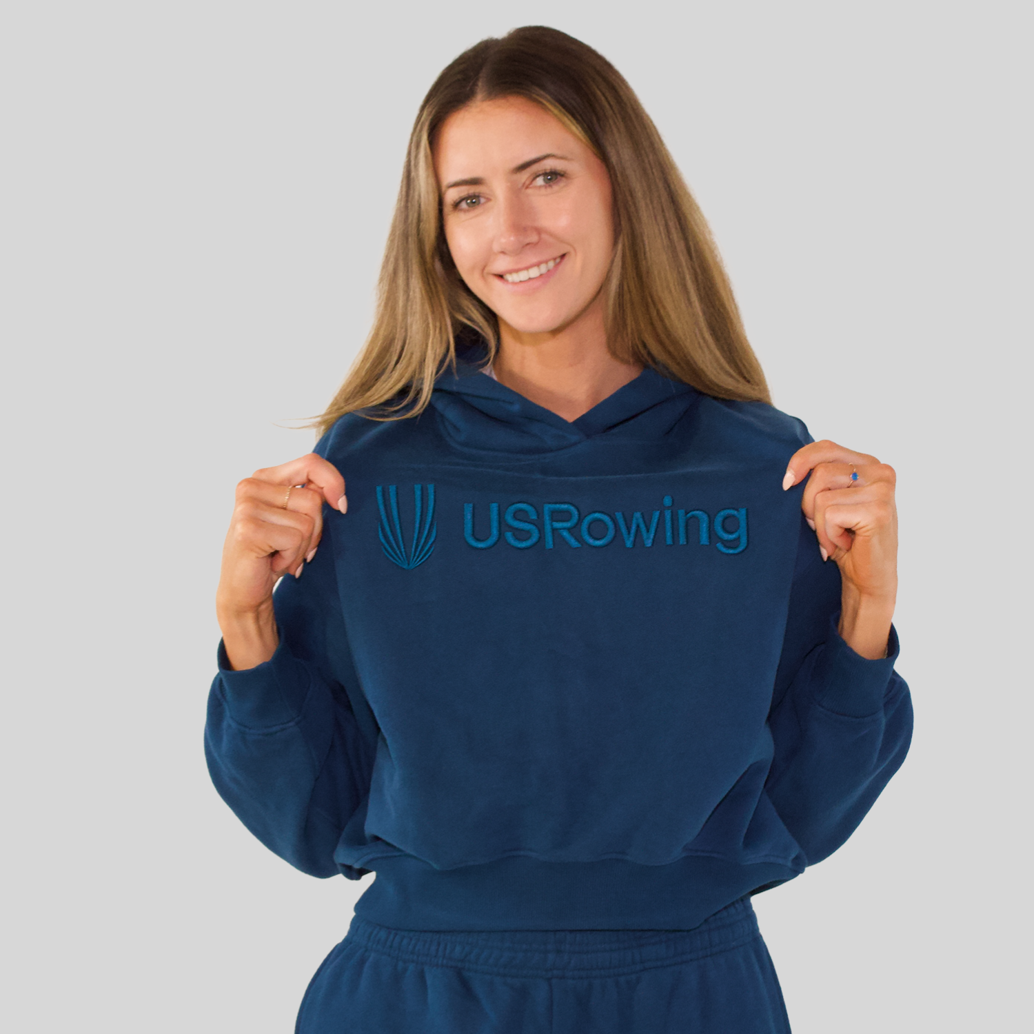 Cloud Cropped Hoodie USRowing
