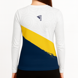 TCRC Women's Base Layer Long Sleeve UPF50+ Yellow/Navy