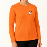 Manhasset Crew Women's Hi-Vis Base Layer Long Sleeve UPF50+ – front view