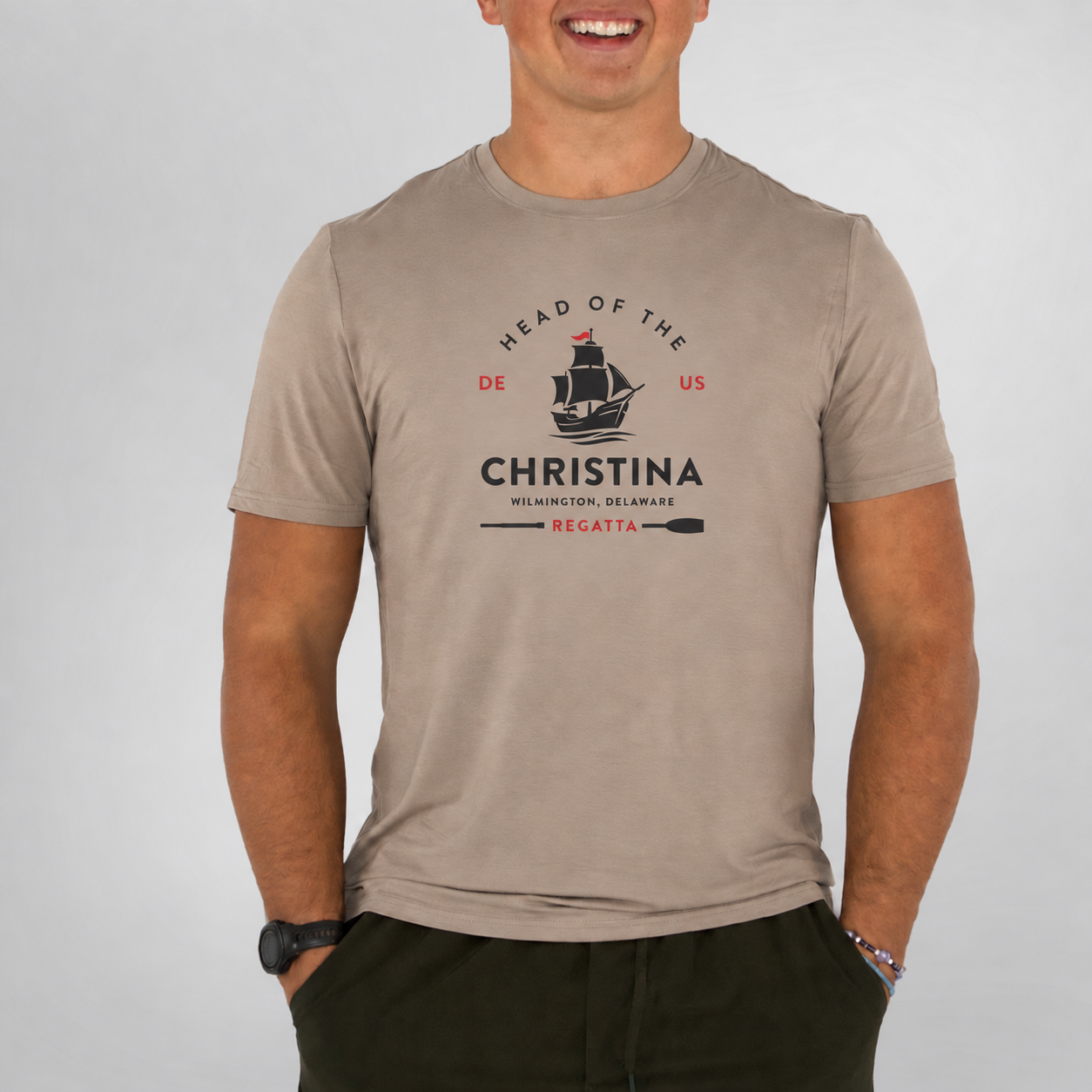 head of the christina bamboo tee — coffee front