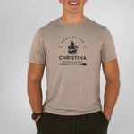 head of the christina bamboo tee — coffee front