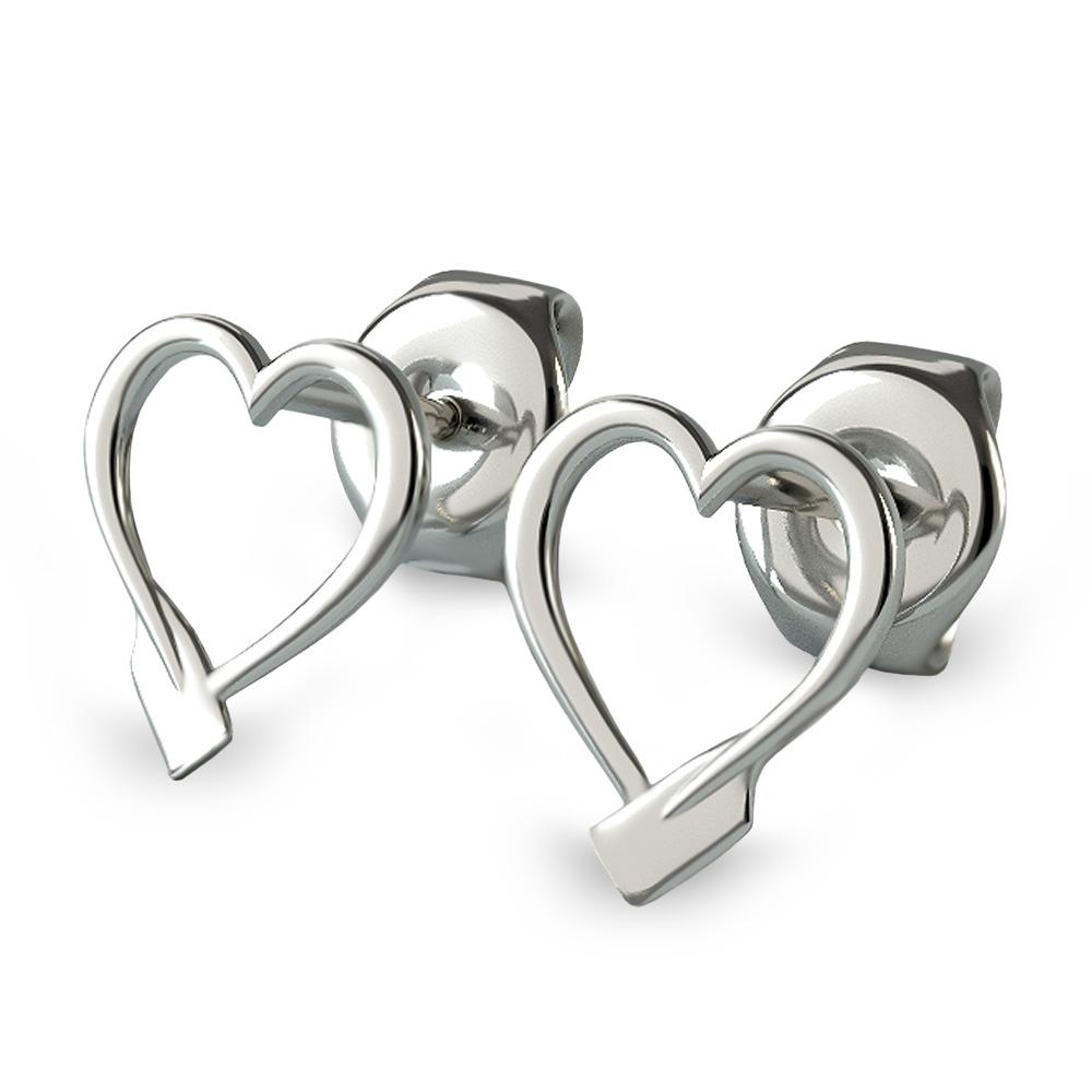 Rowing Heart Stud Earrings - Strokeside Designs Rowing jewelry- Rowing Gifts Ideas- Rowing Coach Gifts