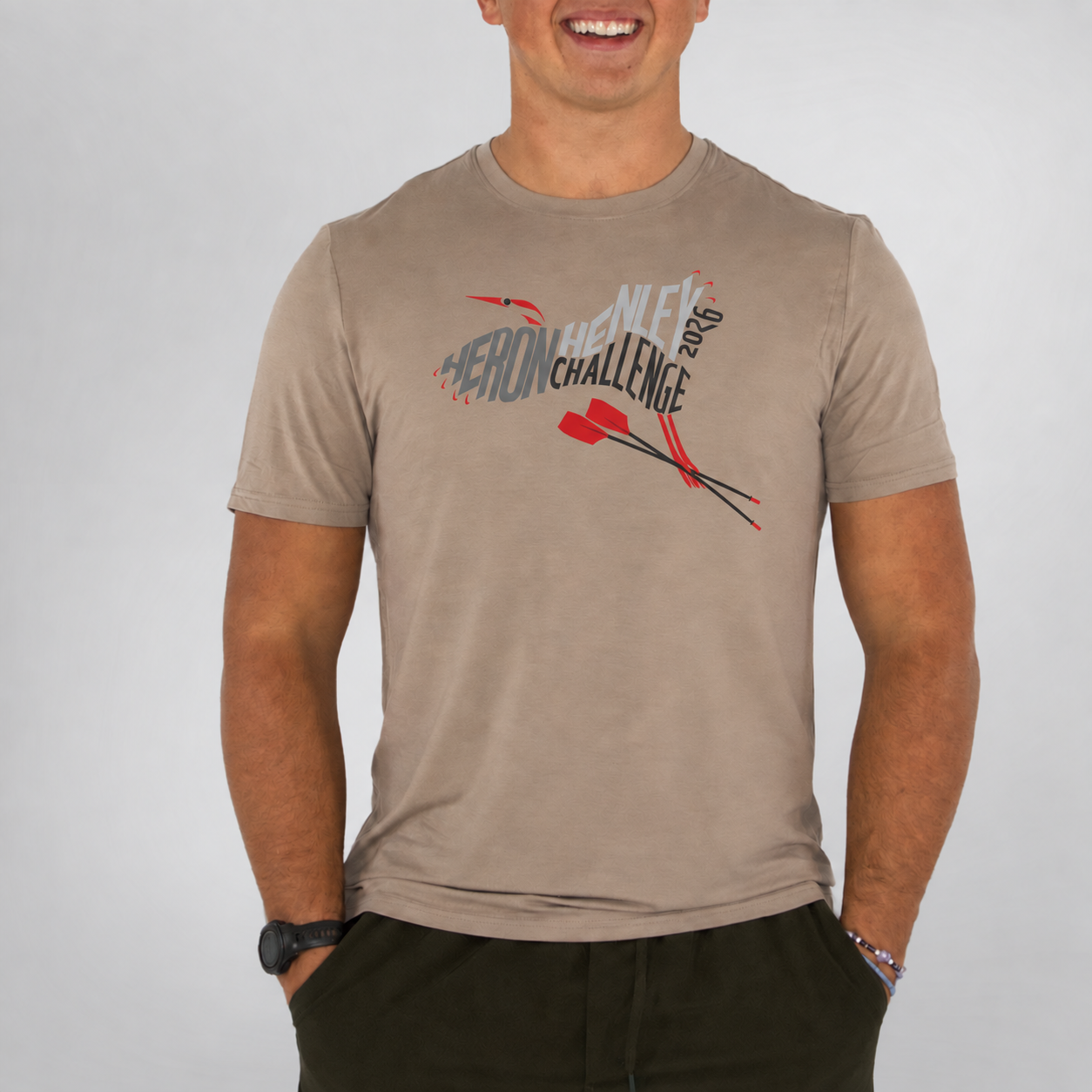 heron henley bamboo tee — coffee front
