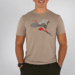heron henley bamboo tee — coffee front